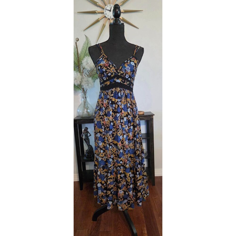 Angie Bohemian Floral Maxi Dress-Size XS